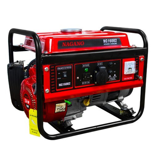 Gerador de Energia a Gasolina 1.25 KVA Monofásico Partida Manual 110v