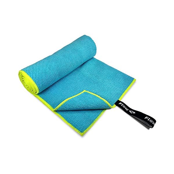 Flow Microfiber Quick Dry Swim Towel - Pool Towels for Competitive Swimming and Other Water Sports with Medium and Large Options Available - Image 4