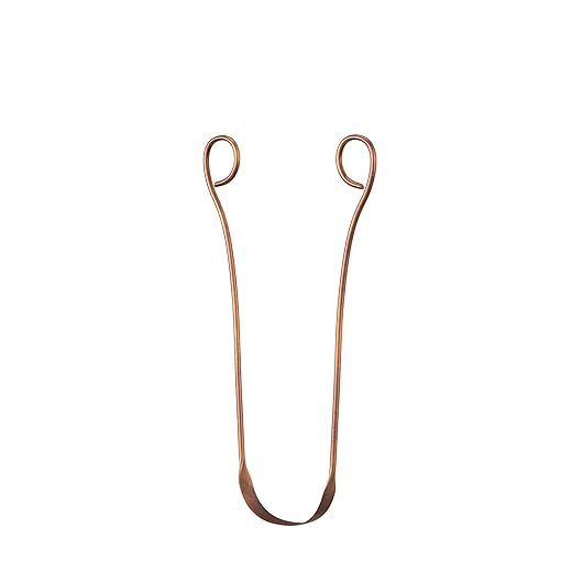 Isabella's Clearly Copper, Ayurvedic Tongue Scraper Cleaner | 100% Pure Heavy Duty Copper, Built to Last, BPA Free | Natural Oral Care and Bad Breath Remedy