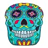 BigMouth Inc Giant Beach Blanket, Fun Summer Beach Towel, Large Size for Kids Teens & Adults, Quick Dry Microfiber Material - Sugar Skull, 5 Feet Long