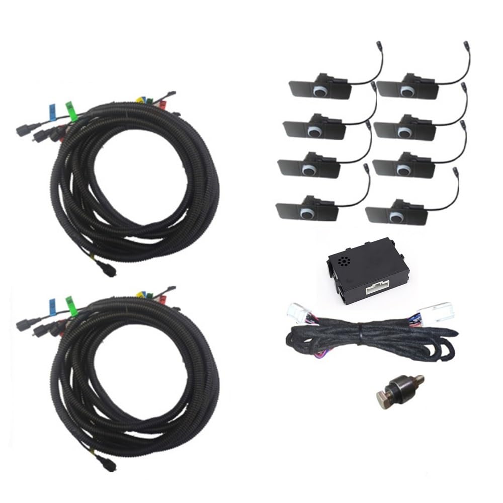 Sensori Rilevamento Distanza Kit sensore di parcheggio per Auto Parktronic Luce Radar retromarcia monitoraggio per Sienna SE XLE XL30 | Pearl White (8 pcs)
