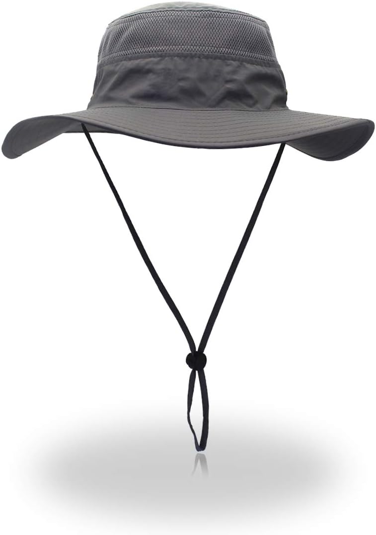 EONPOWFishing Hats Windproof UPF50+ UV Protection Bucket Beach Mesh Sun Hat 56-61cm