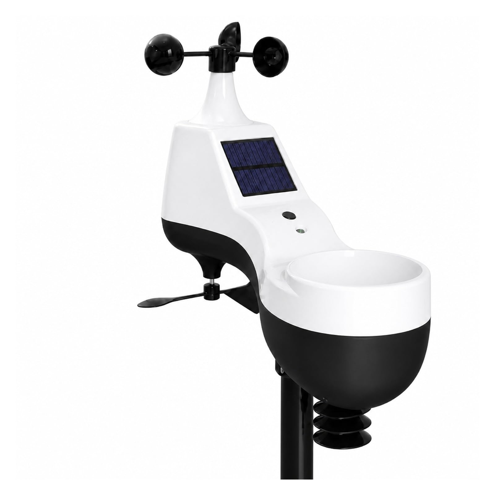 Pluviometro, Sensore Anemometro Per Stazione Meteorologica Wireless(Black)