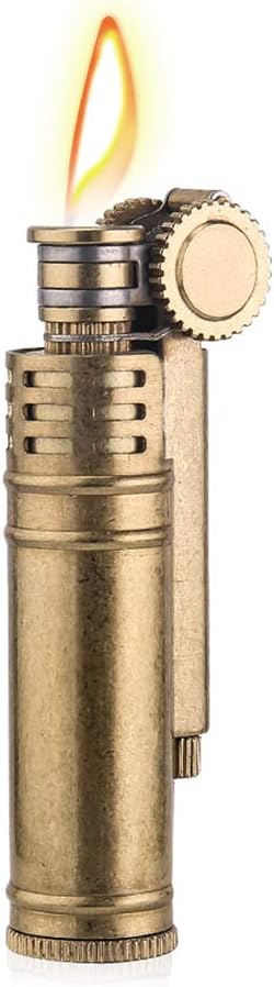Classical Kerosene Lighter,Copper Windproof Brass Lighter Collection/Decorative/Gift
