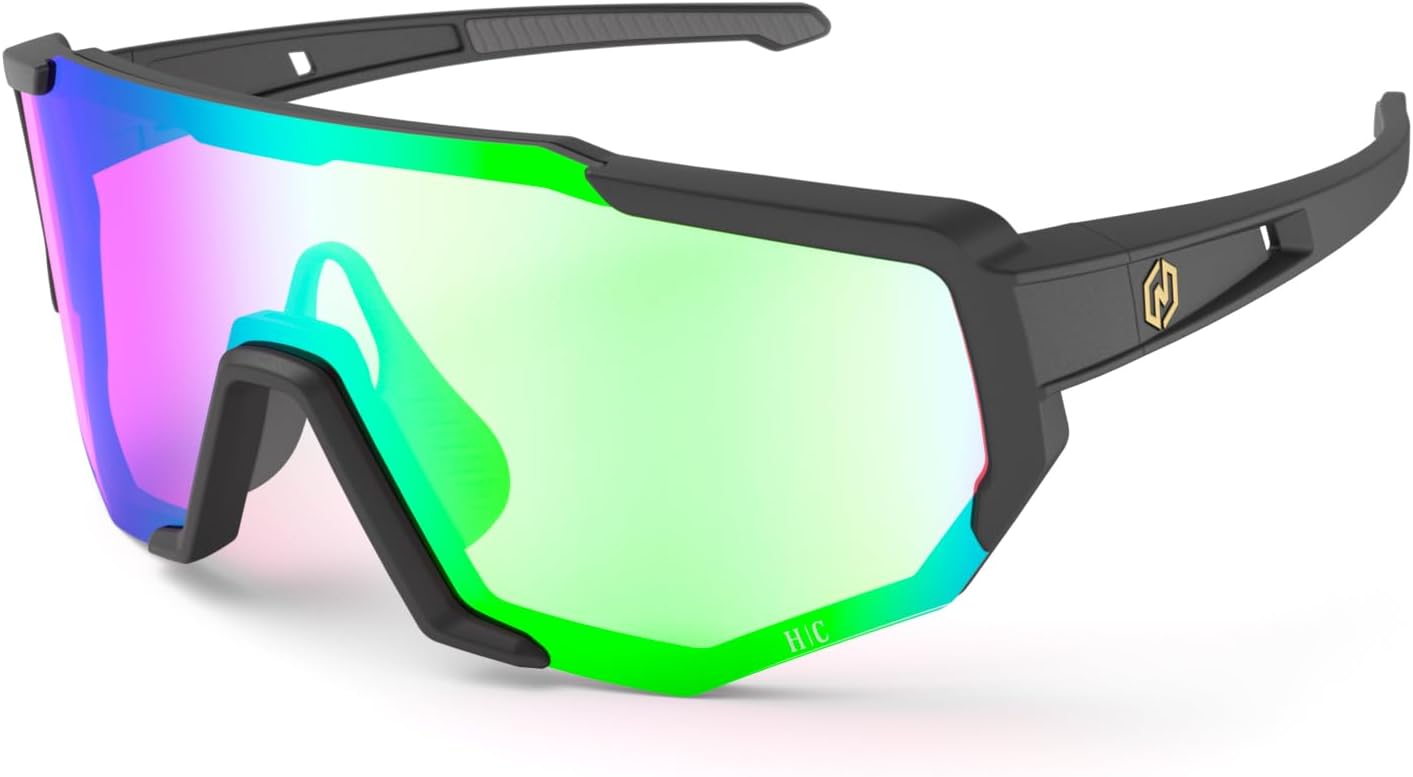 Nordik KANON Photochromic Cycling Glasses 3 Interchangeable Lenses Men & Women-For Cycling Running Fishing Golf & Baseball