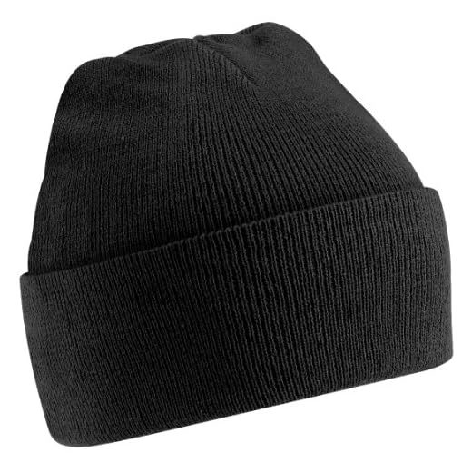 Beechfield Unisex stickad mössa extra mjuk (en storlek) (svart) en storlek, svart