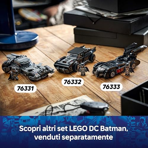 DC Batman v Superman Batmobile - Macchina Giocattolo - Kit Modellismo da Collezione con Minifigure del Supereroe - Idea Regalo di Compleanno per Bambini e Ragazzi da 9 Anni Fan del Film - 76331 - Lego - Immagine 6