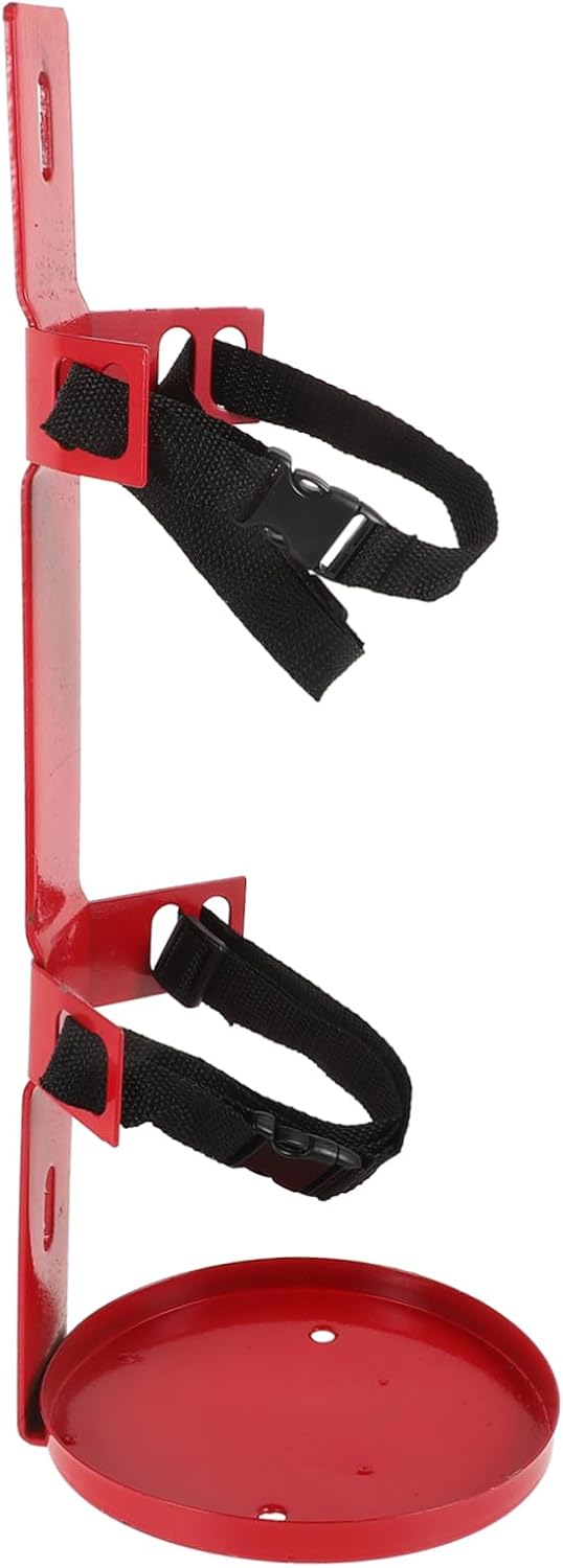Heavy Duty Fire Extinguisher Mounting Holder for Vehicles Reliable Strap Fixing Bracket Easy Installation Compatible with Various Models Enhances Vehicle Safety