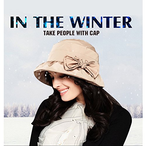 Maitose™ Women's Waterproof Windproof Bucket Hat Beige #TOP4