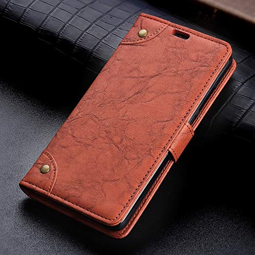Étui en cuir avec support et fentes pour cartes pour Xiaomi Redmi 6 Pro
