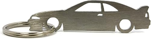 Llavero de silueta compatible con llavero Skyline GT-R R33, Acero inoxidable