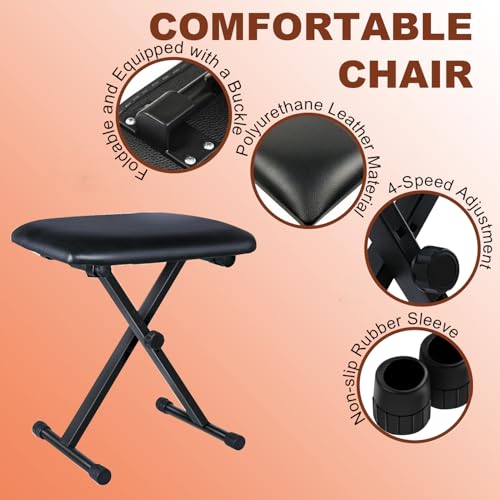 Support clavier piano stable résolvant les vibrations de l'instrument - 4