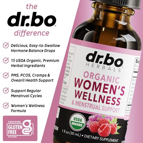 hormone balance for women amp pms relief - women39s wellness organic hormonal balance supplements liquid drops amp menstrual cramp period support - raspberry leaf chasteberry black cohosh supplement 1 oz