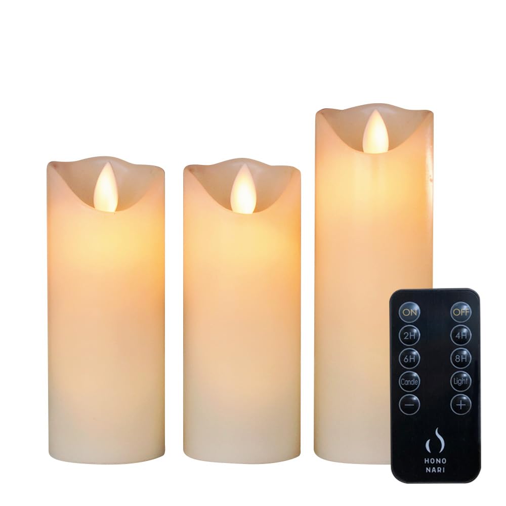 HONONARI LEDキャンドルライト スリム 3点セット Amazon.co.jp : Hononari キャンドルライト スリム 3点セット