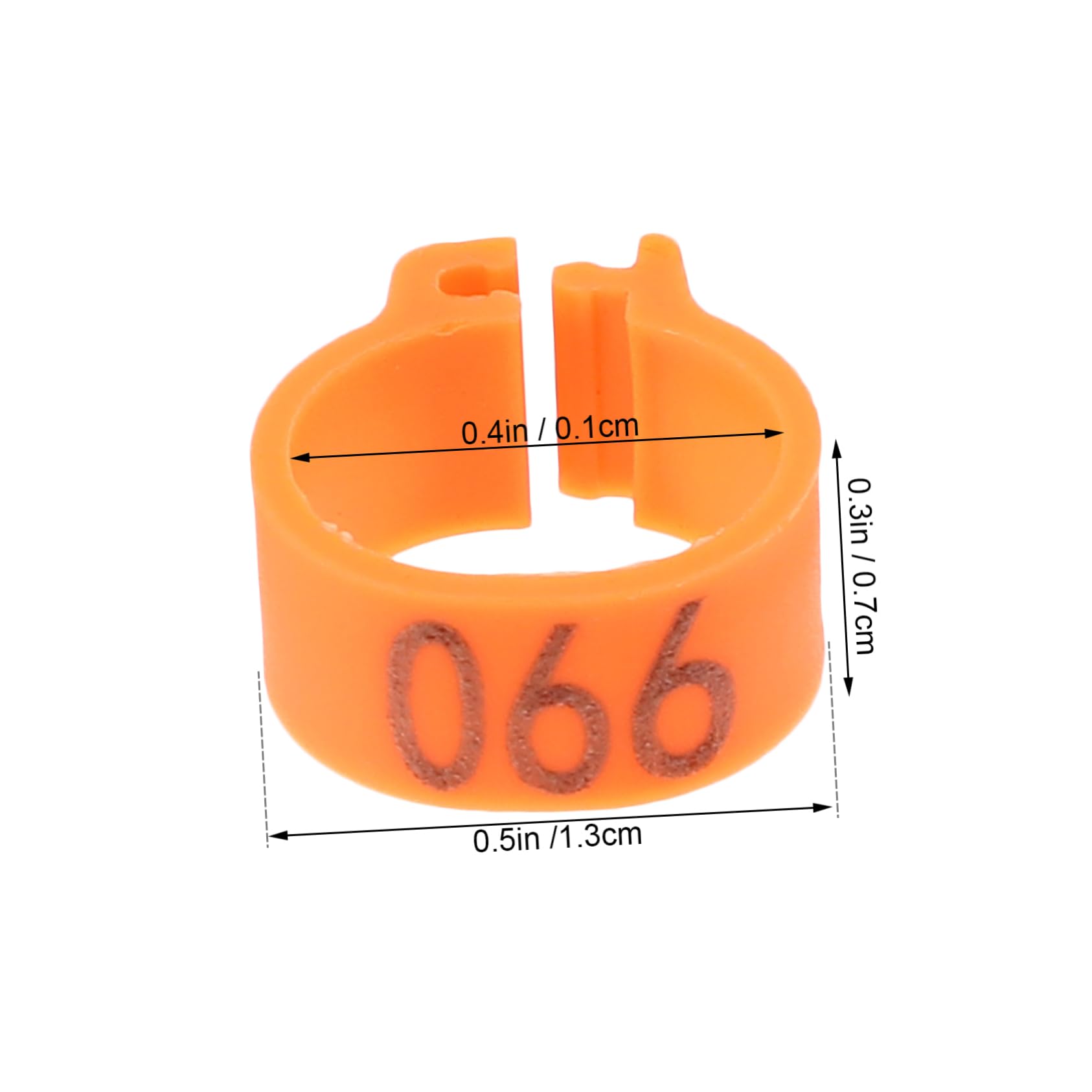 Abaodam 100Pcs Identification Rings Durable Plastic Leg Bands for Easy to Apply and for Marking Breeds and Separating Hatches