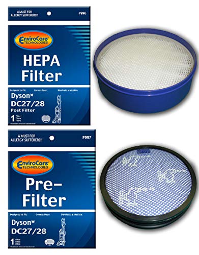 EnviroCare Premium Pre & Post HEPA Filters for Dyson DC28