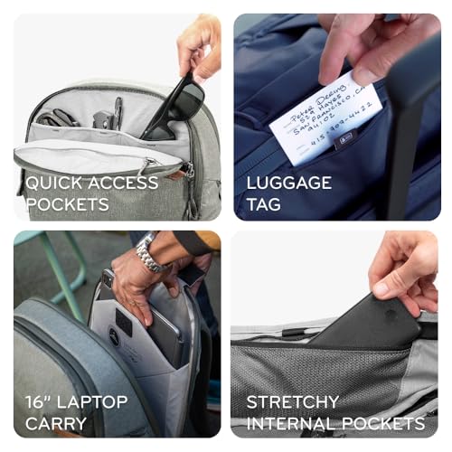 Image of Peak Design Travel Backpack 30L, Eclipse, Expandable 27-33L Design, Rear and Top Access, Weatherproof Shell, Laptop Sleeve, Ideal for Travel or Everyday Carry, Versatile Backpack for Men and Women