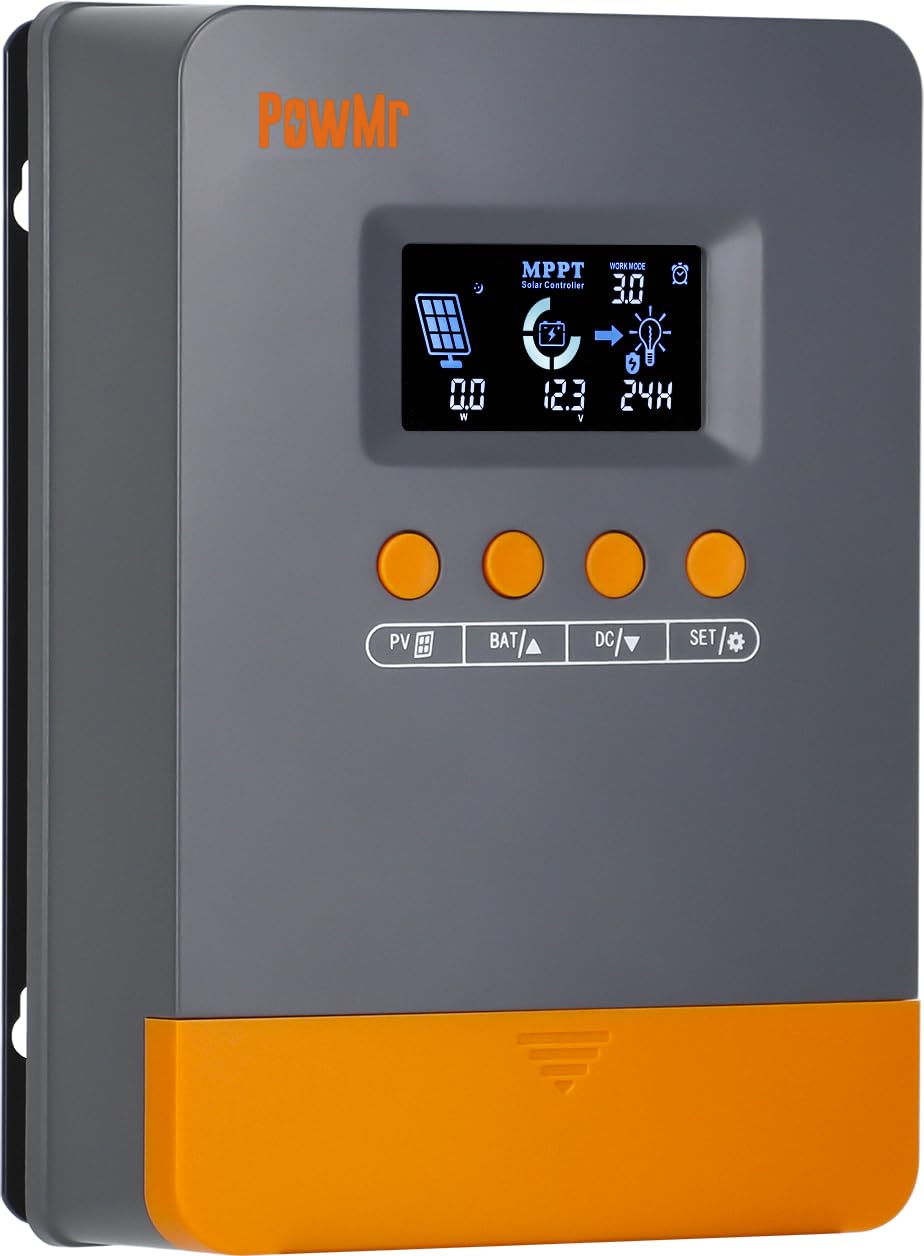 Snapklik.com : 25A MPPT Solar Charge Controller For 12V/24V Auto, 25Amp ...