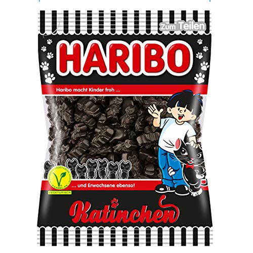 Haribo Katinchen, 3er Pack, Lakritz, Süßigkeit, Nascherei, Im Beutel, Tüte, 200 g – Ansicht 2