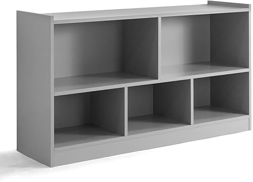 CAPHAUS Estantería de 5 cubos, organizador independiente de 2 niveles con almacenamiento, estantería con compartimentos abiertos, estantes de