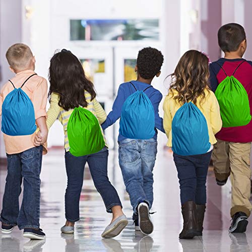 Drawsting Bags Backpack Bulk Cinch Bag Draw String Sport Bag 6 Color (48 pcs, 6 Color)