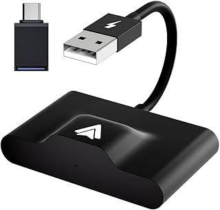 fashion mania 2 in 1 CarPlay Wireless Adapter 2024 Updated for OEM Wired Cars Convert to Wireless Dongle Seamless Switching Android Phone, Wireless CarPlay Adapter & Android Auto Wireless Adapter