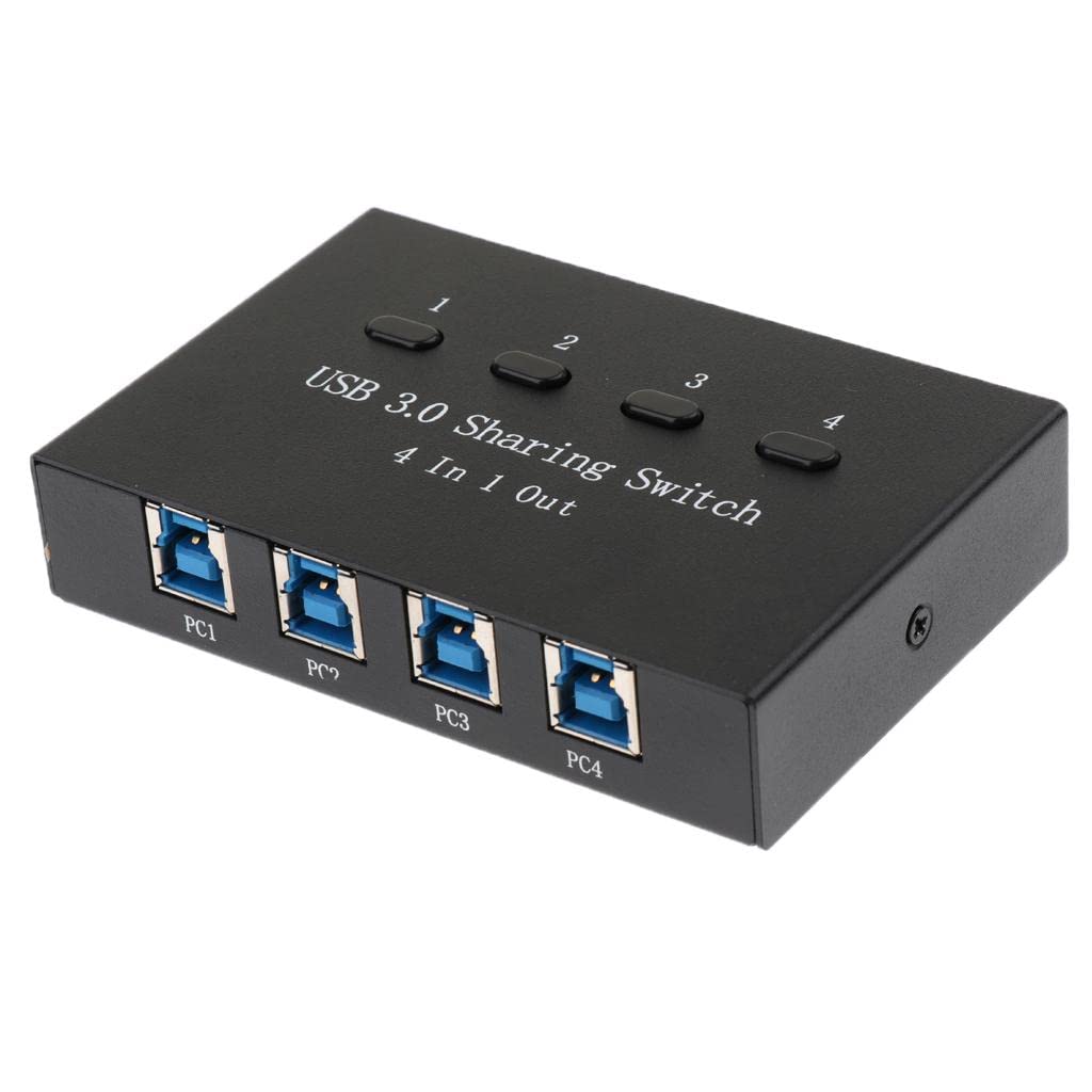 myaddiction usb 3.0 sharing selectors switch kvm 4 port hub for pc scanner printer black