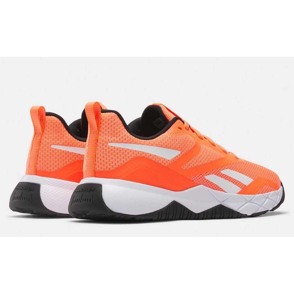 Reebok Zapatillas de Entrenamiento NFX para Hombre, Digital Coral Supercharged Coral Black, 42 EU