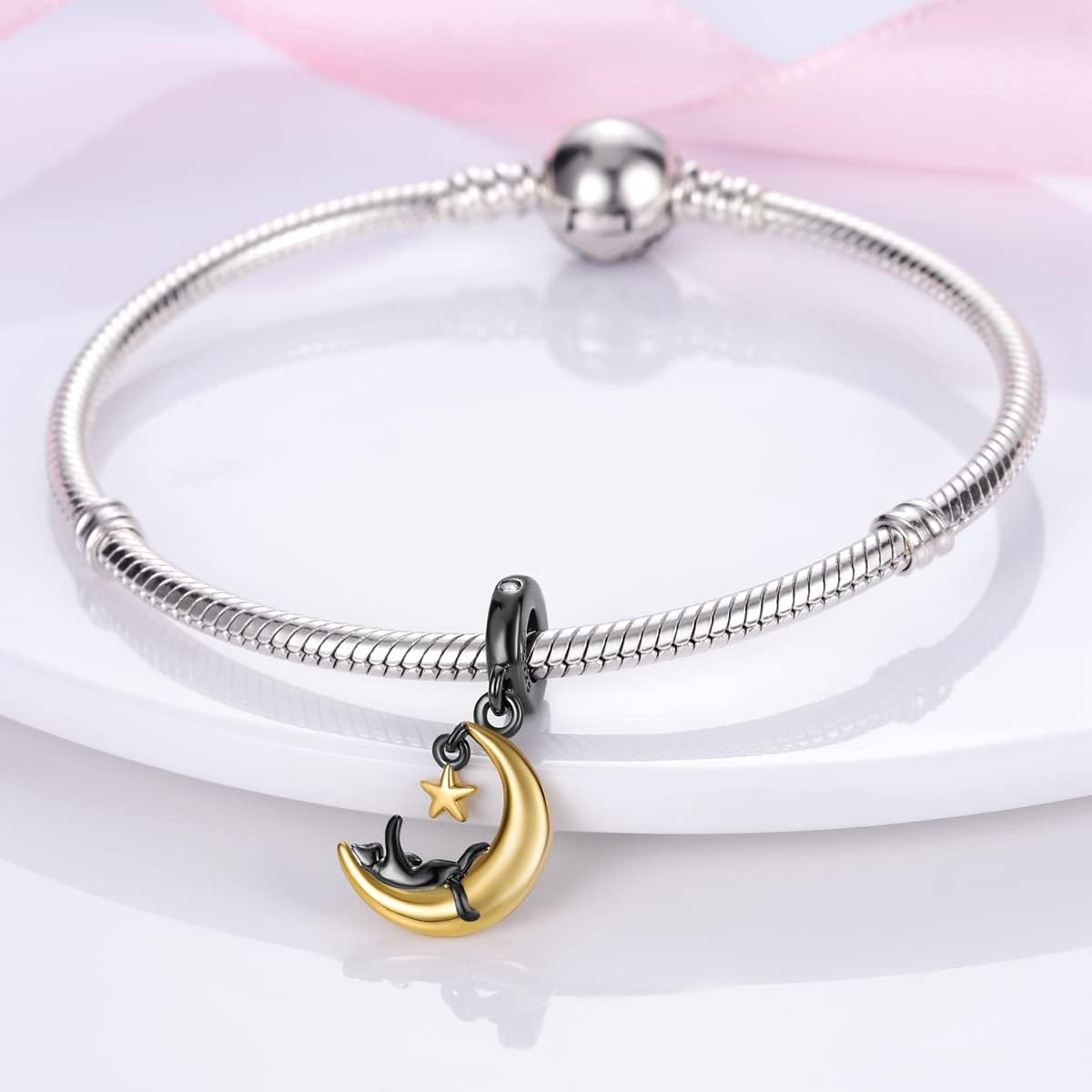 MULA 925 Sterling Silver Charms for Bracelets and Necklaces Lipstick and Bag Dangle Pendants Tower Camera Beads Jewelry Charms for Women