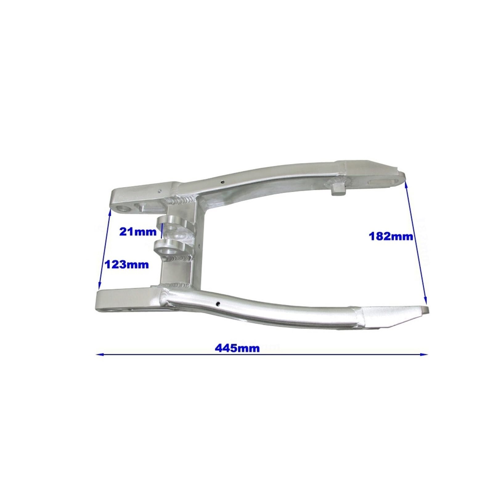 Forcellone in alluminio da 445 mm for Pit Dirt Bike da 110 cc, 125 cc, 140 cc, 150 cc e 160 cc