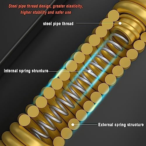 Heavy Duty Chest Expander Power Twister Bar - Adjustable Dual Spring Arm Exerciser for Chest, Shoulders, Biceps, Forearms & Arms - Strength Training Equipment, 30-130kg Resistance