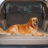 LXTICVV Dog Barrier for Opel Astra H/J/G Insignia Zafira B 2000-2024-pr, Adjustable Strap Lightweight Design Easy Setup Net Pet Car Divider Back Seat Barrier Net Bungee Cords Sturdy Mesh