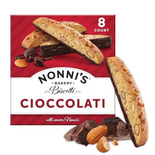 Nonni's Cioccolati Biscotti Chocolate Cookies, Individually Wrapped, 8ct