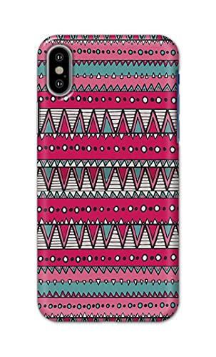 Image of Printed Hard Back Cover Case for Apple iPhone X | iPhone 10 | iPhone Xs | iPhone 10s Back Cover (Geometric Vintage Pattern) -1803