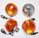 4 Stück Blinker im Set Blinker-Set passend für Honda CB 50 125 250 400 CM 200 185 125 CX 500 33400-292-670