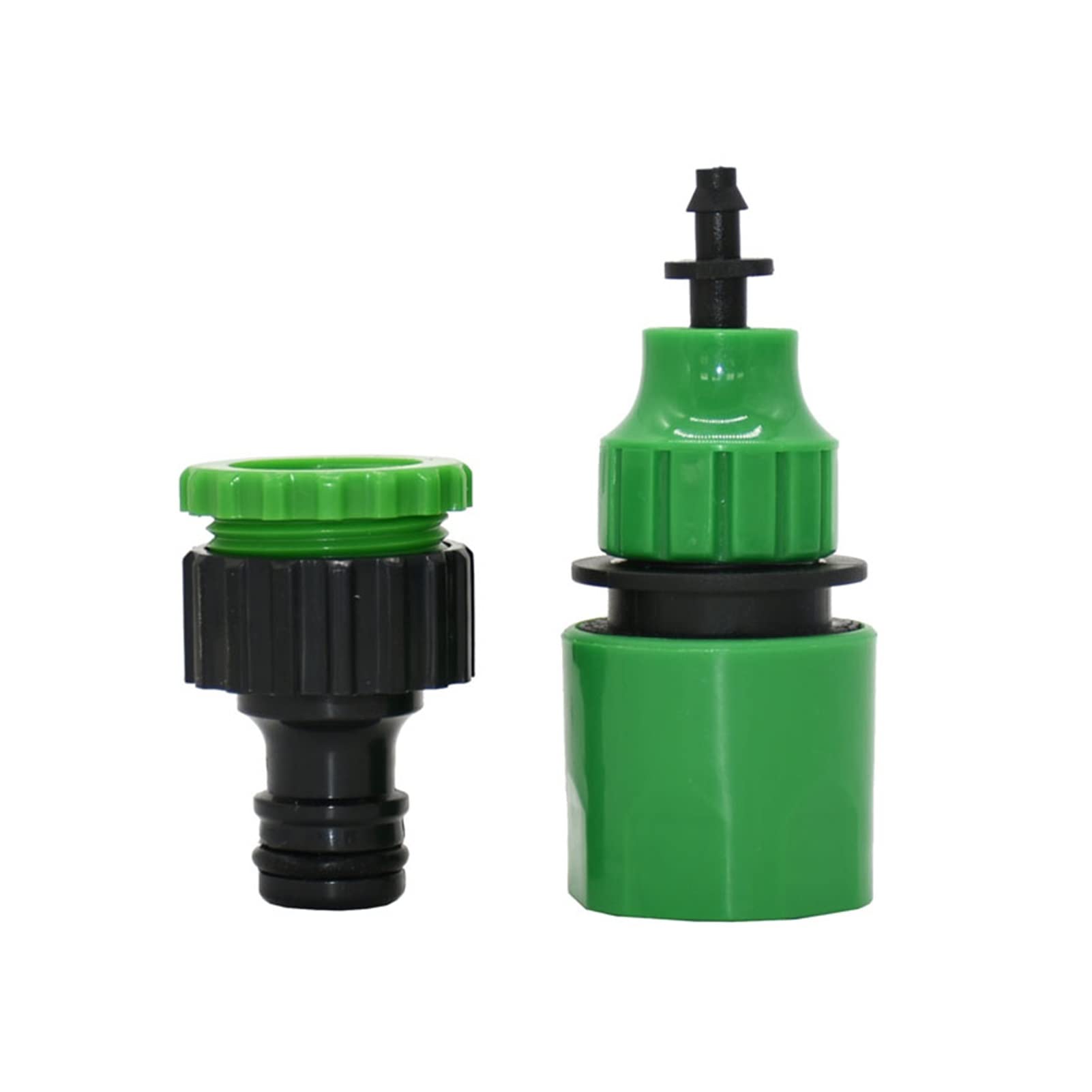 conector de tubo de manguera 20 piezas de 4/7 8/11 mm Acoplamientos rápidos de manguera de jardín 1/4 acoplamientos de púa de agua de manguera de 3/8 pulgadas con 1/2 3/4 accesorios de pipa de rosca r