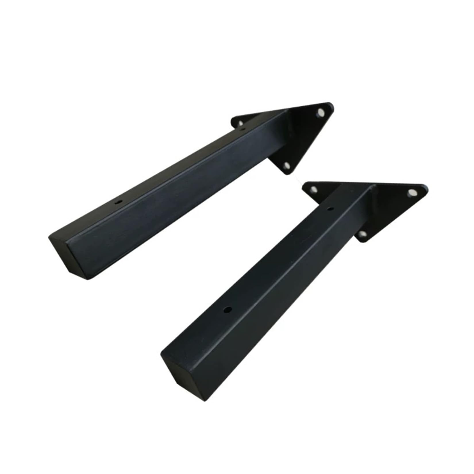 2 Piezas Soportes para Estantes Pesados,Palomilla para Estanterías de Pared,Escuadras Estanterias Metalicas para Estanterías Cocina Exhibición Pared,con Tornillos (40cm,Negro)