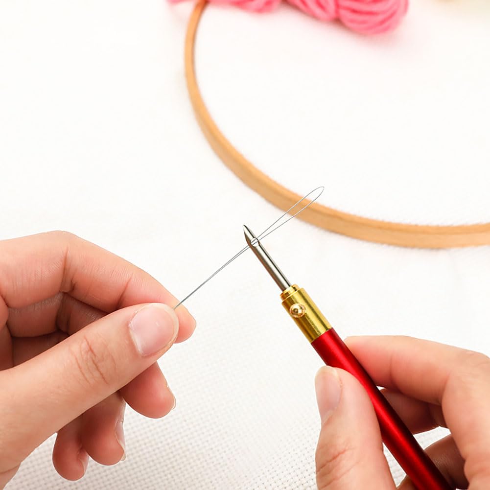Pndeyo 8-Pack Long Punch Needle Threaders | 7.87" Metal Threading Tools For Sewing & Crafts - View #6
