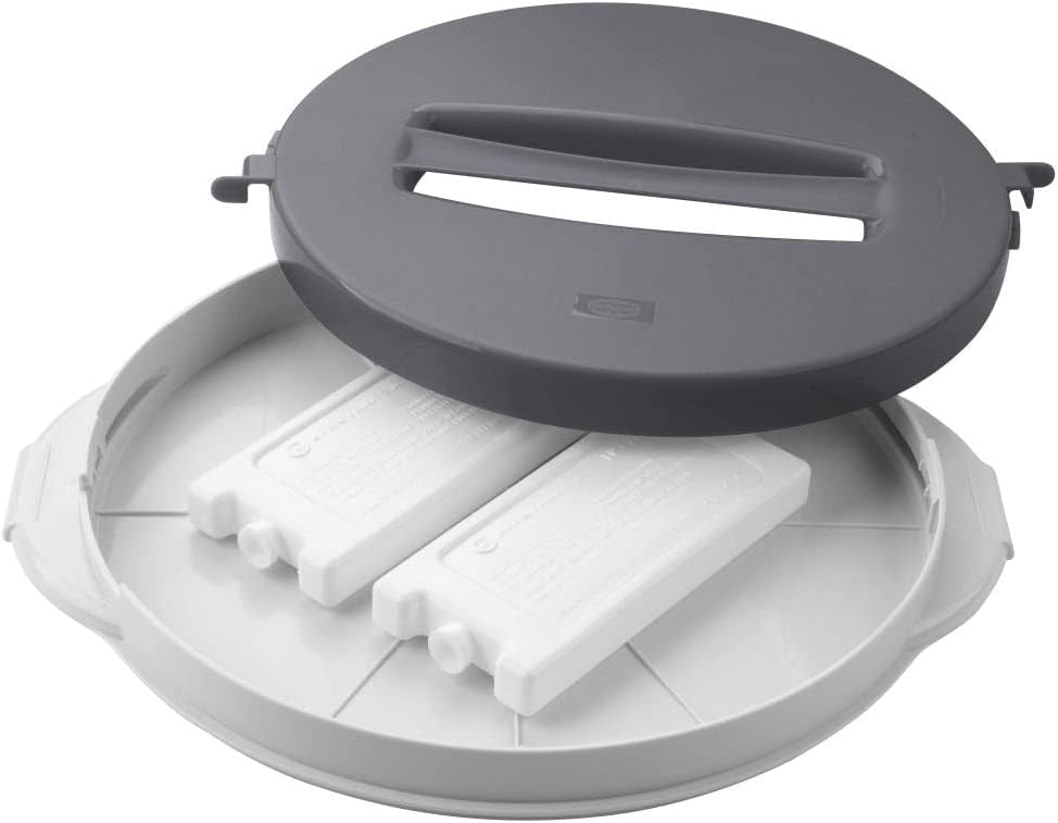 Dr.Oetker Cake transport Bake & Go Cool-Box 38,5x19 cm in white, Stainless Steel, 38.5 x 19 x 15 cm