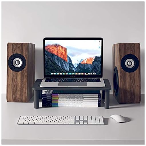 Evoomi 2 Pack Monitor Riser - Anti-Skid HD Hexagonal Steel Computer Stand - Free Cable Ties - Mesh Metal Computer Item Stand - Printer & iMac - Image 7