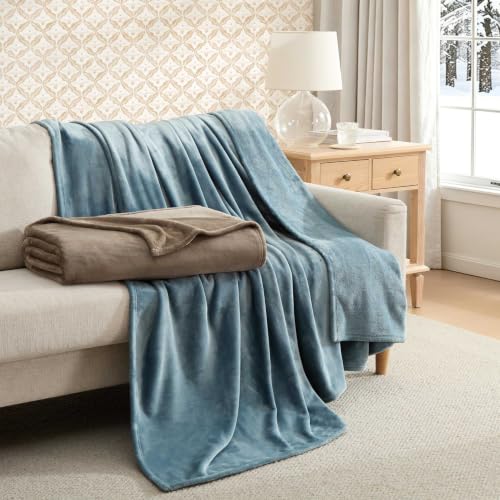 Image of Martha Stewart - Queen Blanket, Soft Plush Bedding for Bed or Couch