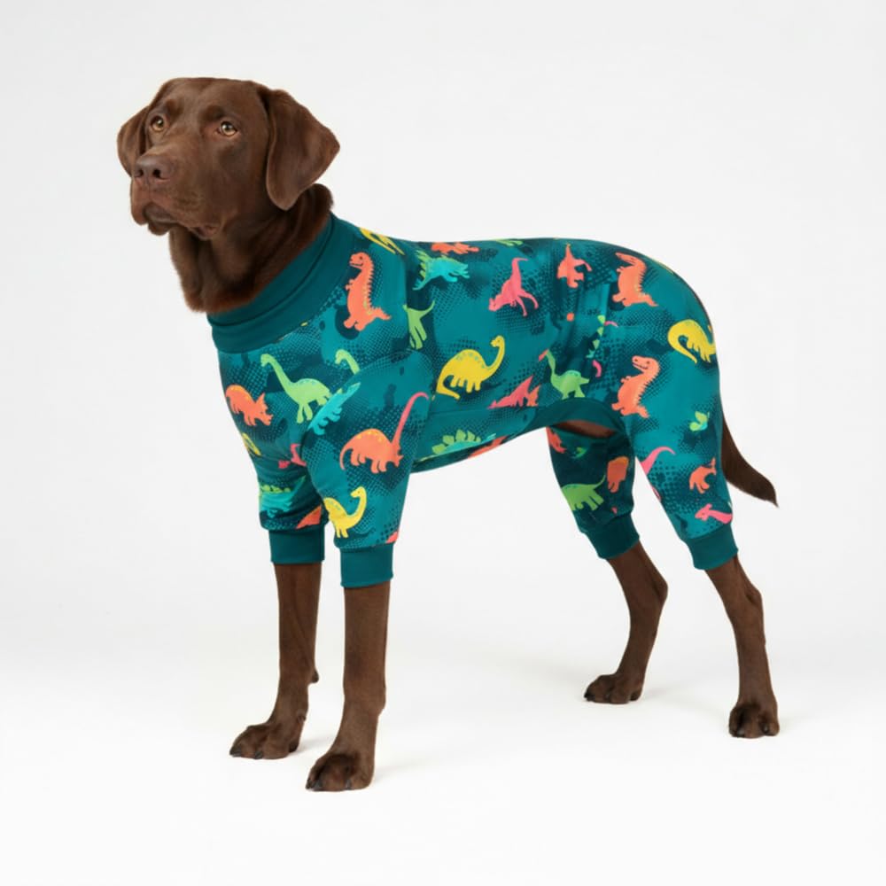 Spark Paws Dog Pajamas - Stretch Onesie Recovery Full Leg Surgery Suit PJS