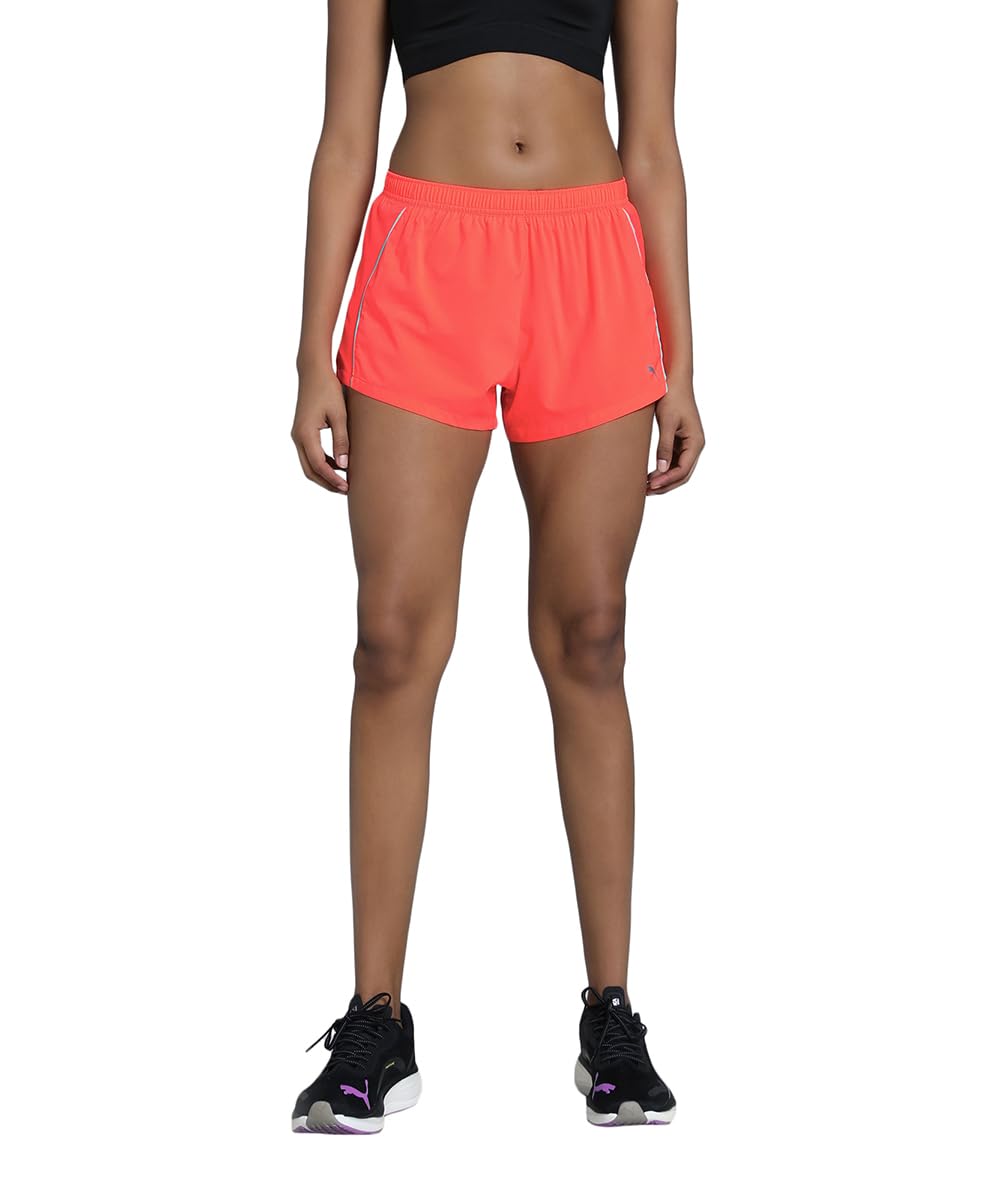 Puma Men's Velocity 3'' Running Shorts in Orange