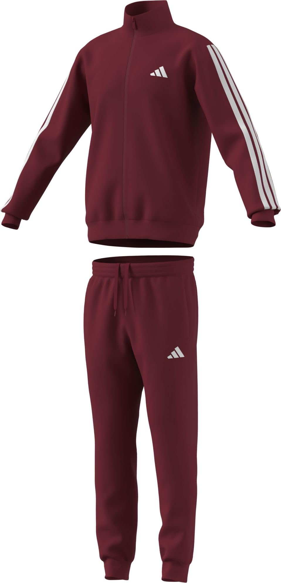 adidas SPORTSWEAR BASIC 3 STRIPES FLEECE TRACKSUIT