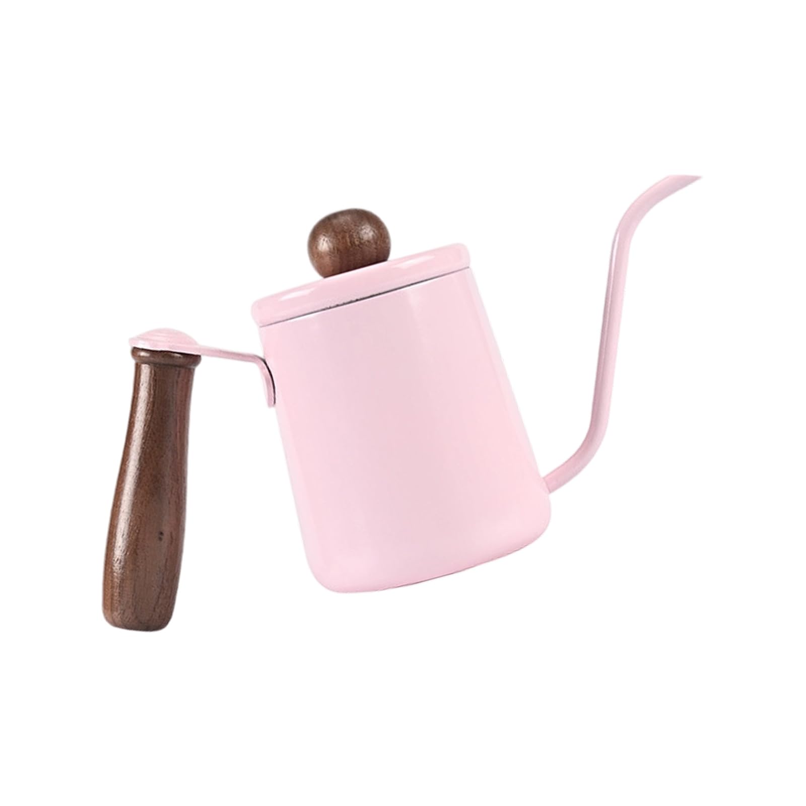 ZEPFJHE Stainless Steel Coffee Maker with Ergonomic Wooden Grip 350ml Ideal Home Use Rustless Coffee Coffeepot