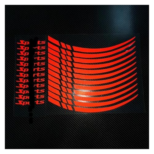 Cinta decorativa reflectante para llantas de motocicleta y bicicleta, 18-21 pulgadas, 12 piezas por paquete miniatura 4