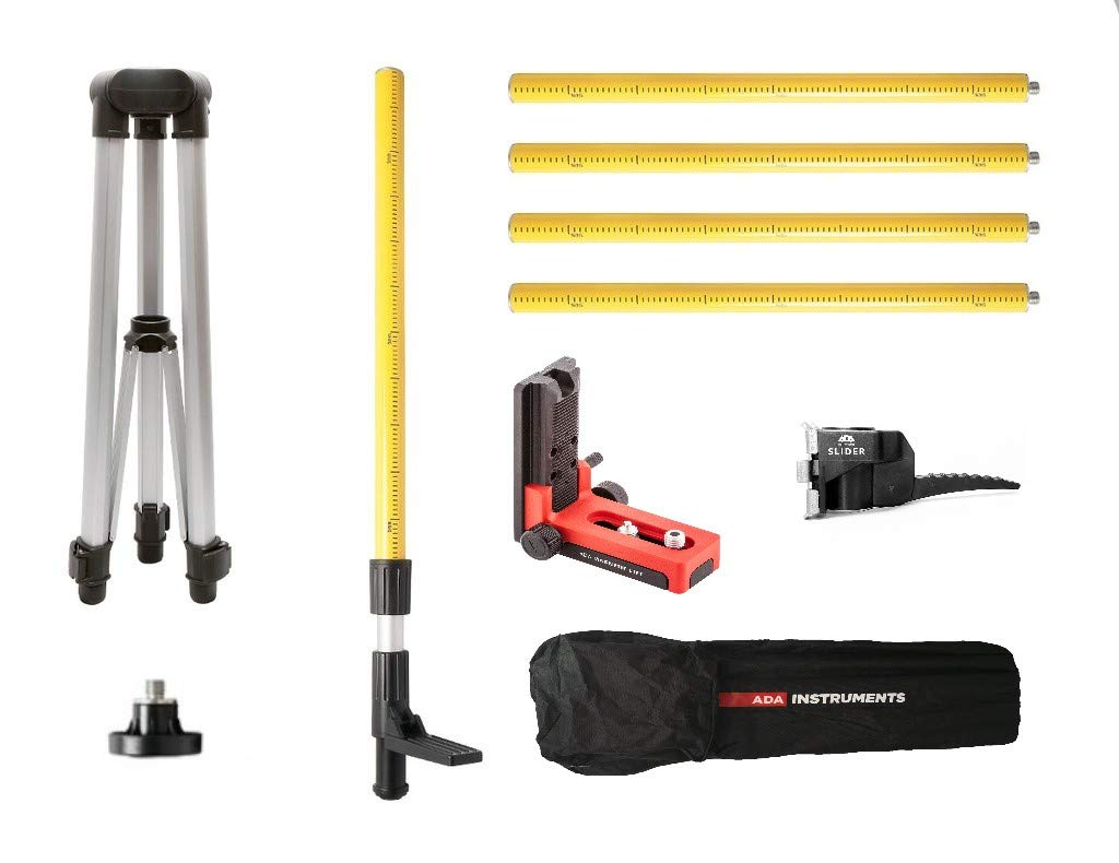 Buy ADA Laser Level Telescoping Mounting Pole 3.7m/12ft with Tripod for Rotary and Line Lasers