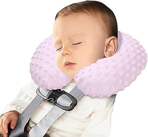Miniatura 2 de 2 almohadas inflables de viaje para coche y avión niños en forma de U almohada de apoyo para la cabeza y la barbilla cojín suave lavable para dormir