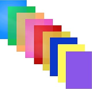 9 Pcs Dyslexia Overlays, A4 Colored Dyslexia Aids for Children, Colored Overlay for Reading Dyslexia, Reading Overlays for Dyslexia Classroom Essentials for Teachers
