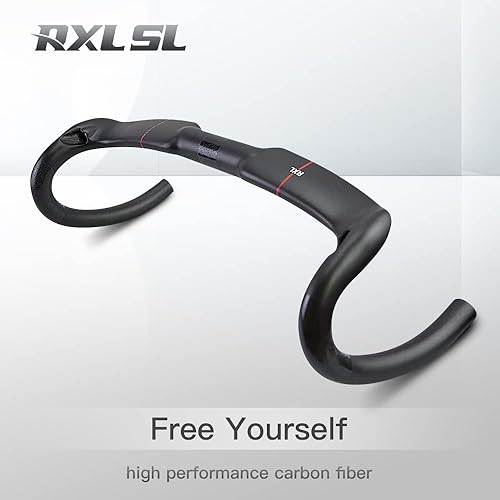 Miniatura 2 de Manillar RXL SL de carbono para bicicleta de carretera, 3.18 cm, 40 cm, 42 cm, 44 cm (31,8 mm, barra curva para manillas de bicicleta, de 400, 420 y
